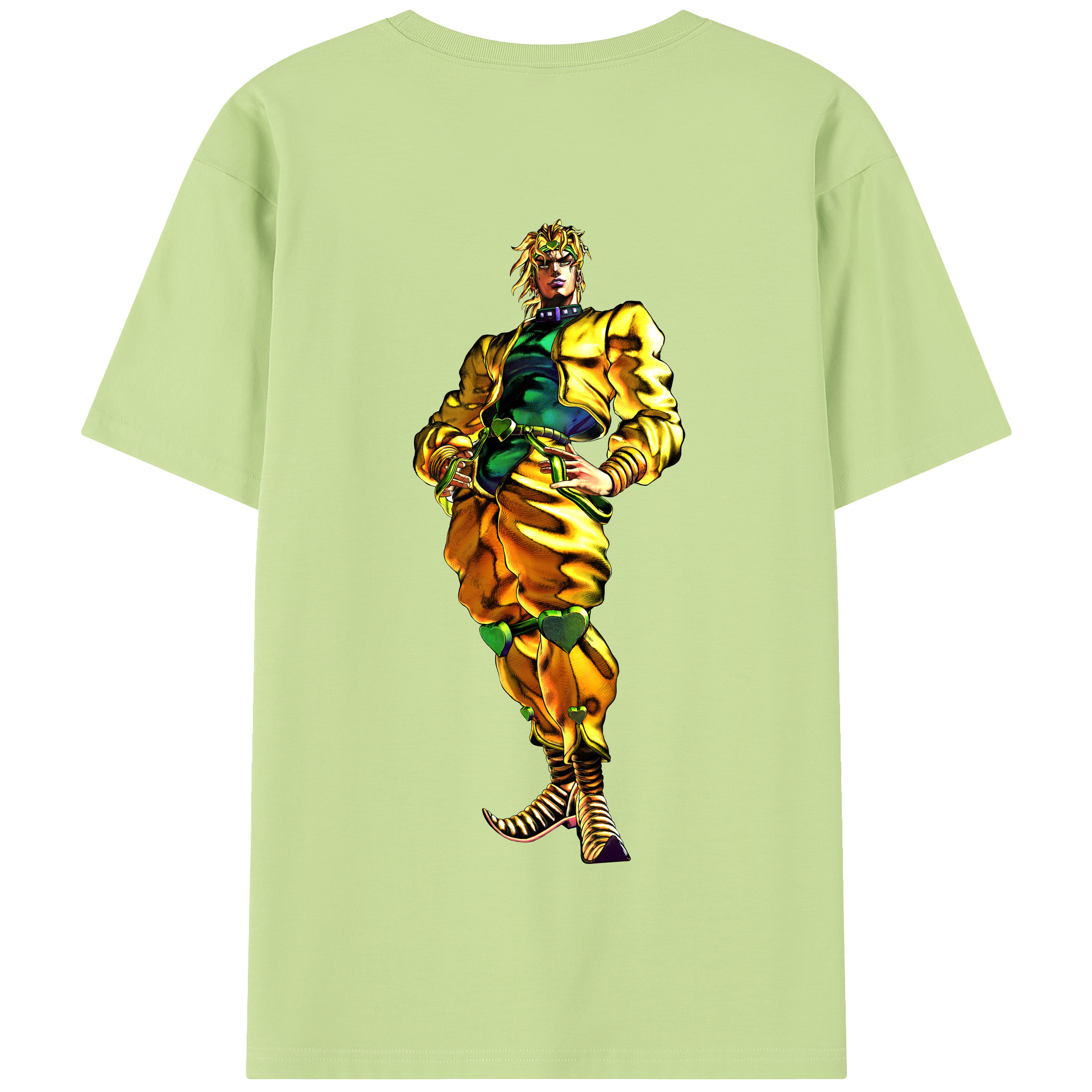 （画像用） ジョジョの奇妙な冒険 ディオ?ブランドー JoJo's Bizarre Adventure Dio Brando 綿100％半袖Tシャツ（背面プリント）